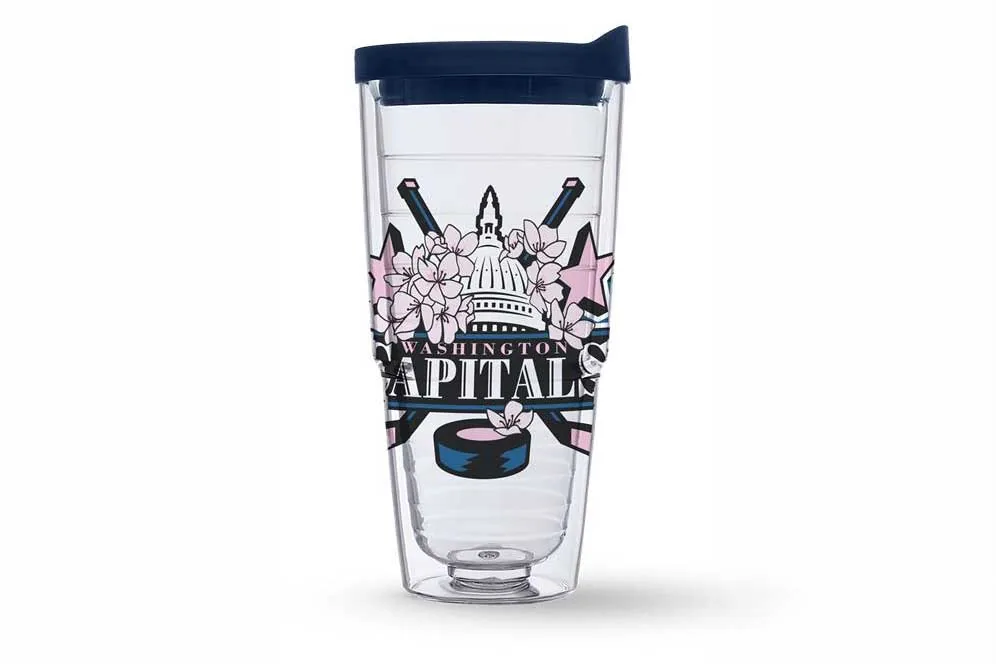 A springtime-branded Capitals tumbler
