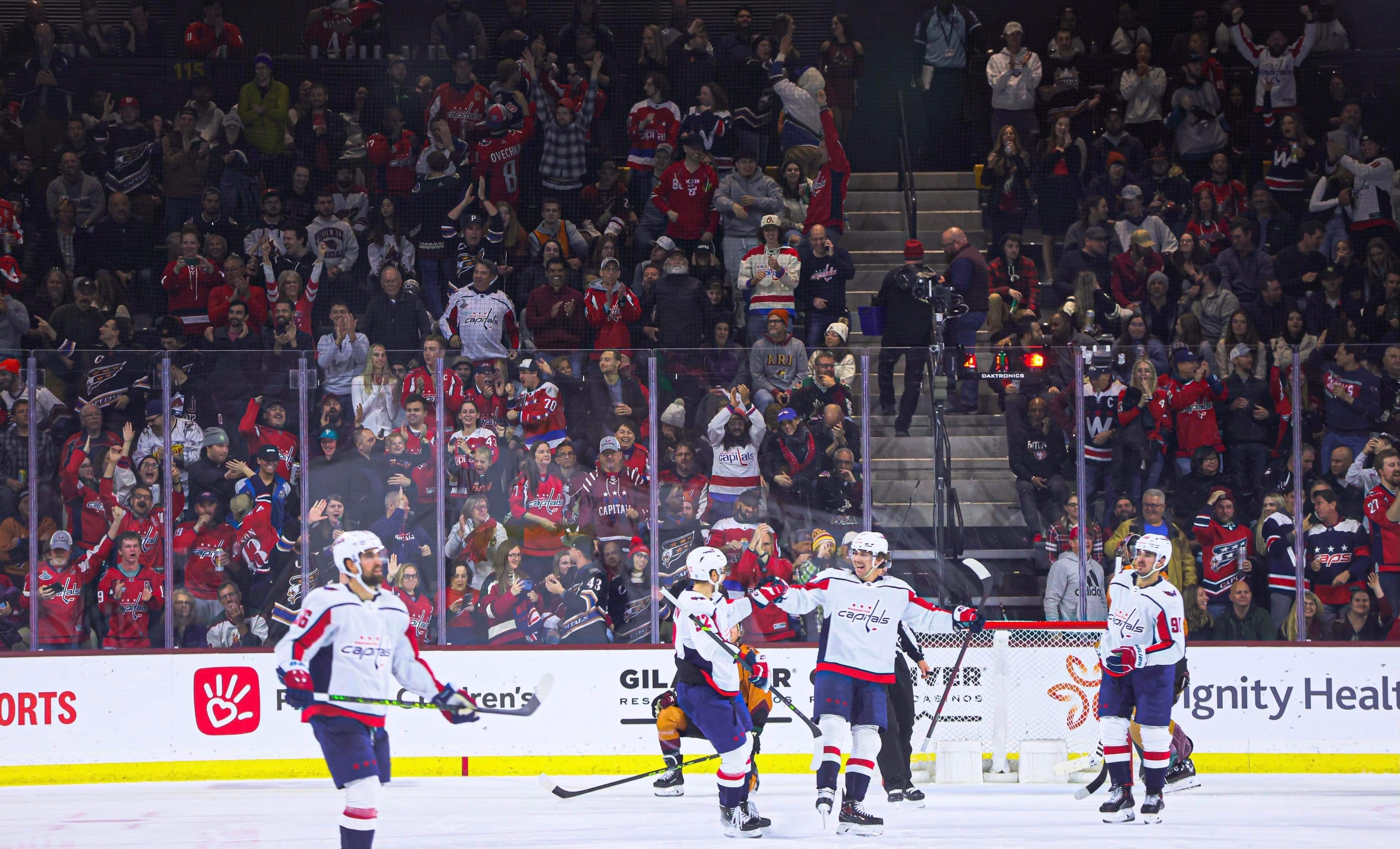 Ice Chips: Dylan Guenther Tom Wilson Nicklas Backstrom Arizona Coyores  Washington Capitals